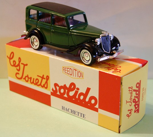 Voiture Miniature FORD V8 1936 Verte échelle 1/43 - SOLIDO Hachette - État Neuf De Collection